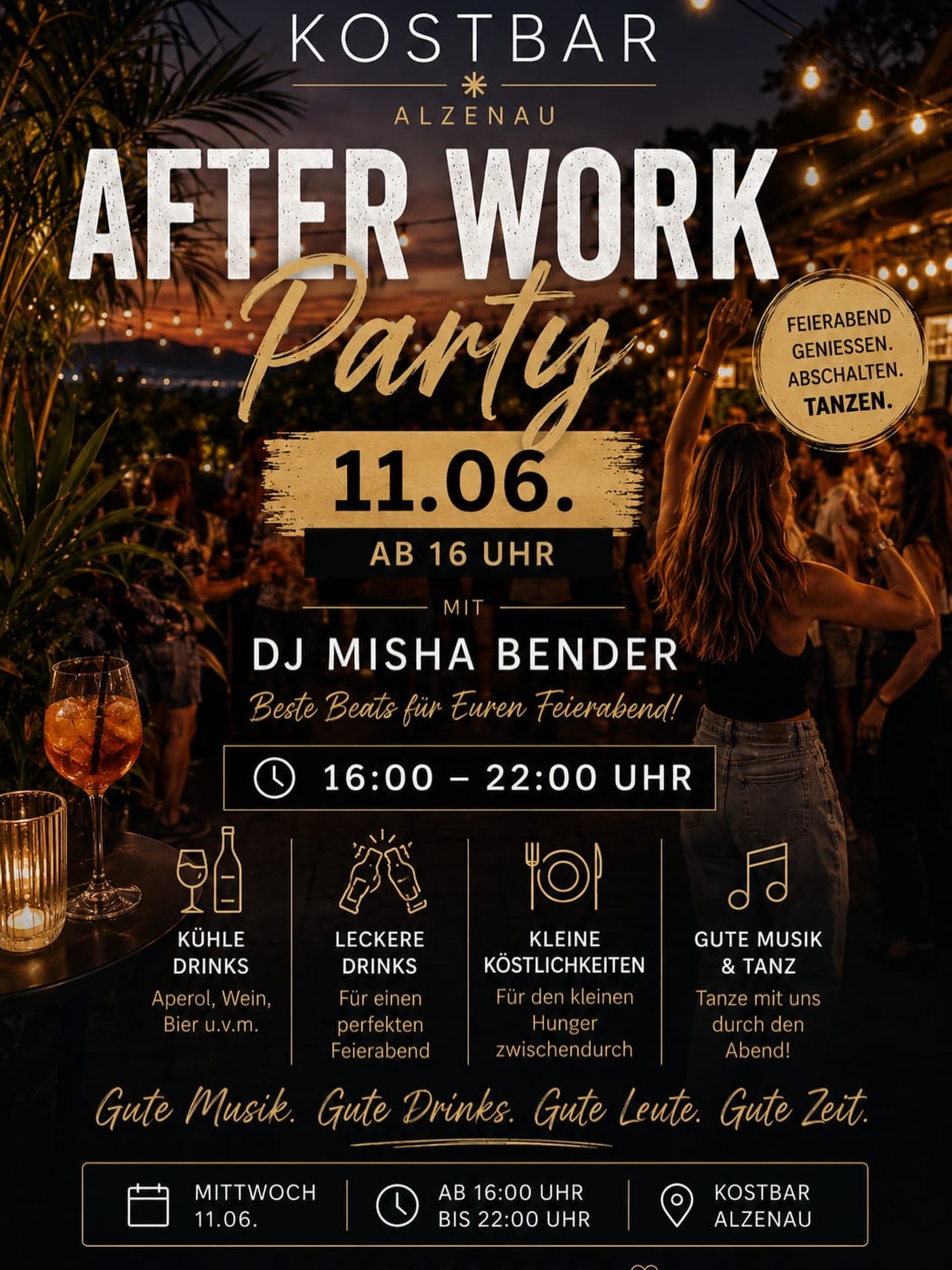 Wir freuen uns auf die Afterworkparty mit euch! 🤩🥂